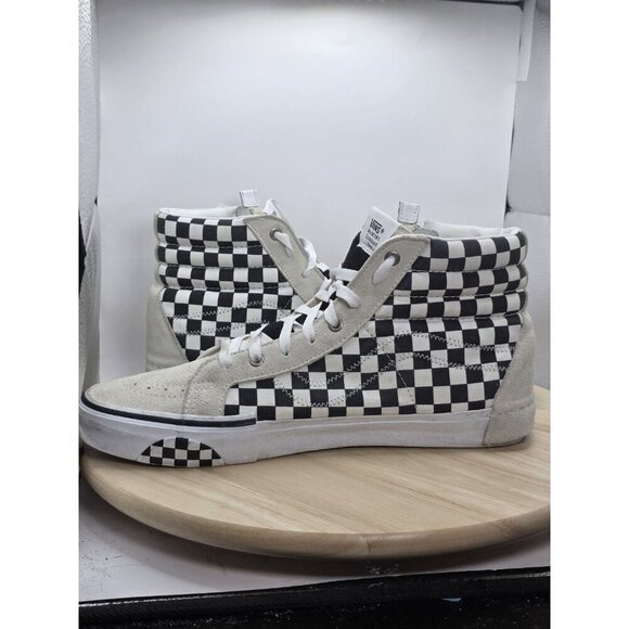 Size 13 - VANS Sk8-Hi CAP LX Reissue White Checkerboard 2018 Mens Sneakers - Picture 3 of 9